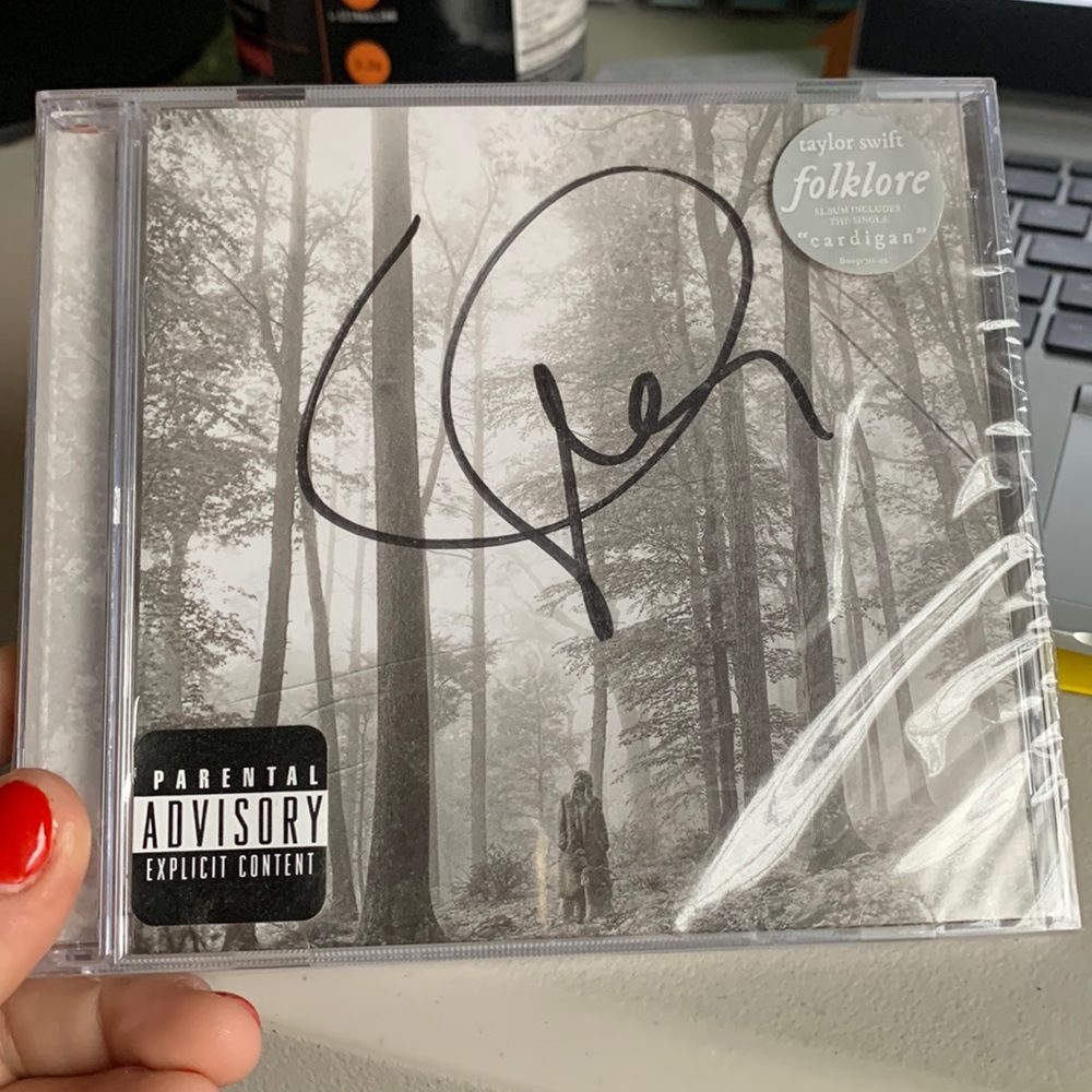Signed Taylor Swift Folklore CD
